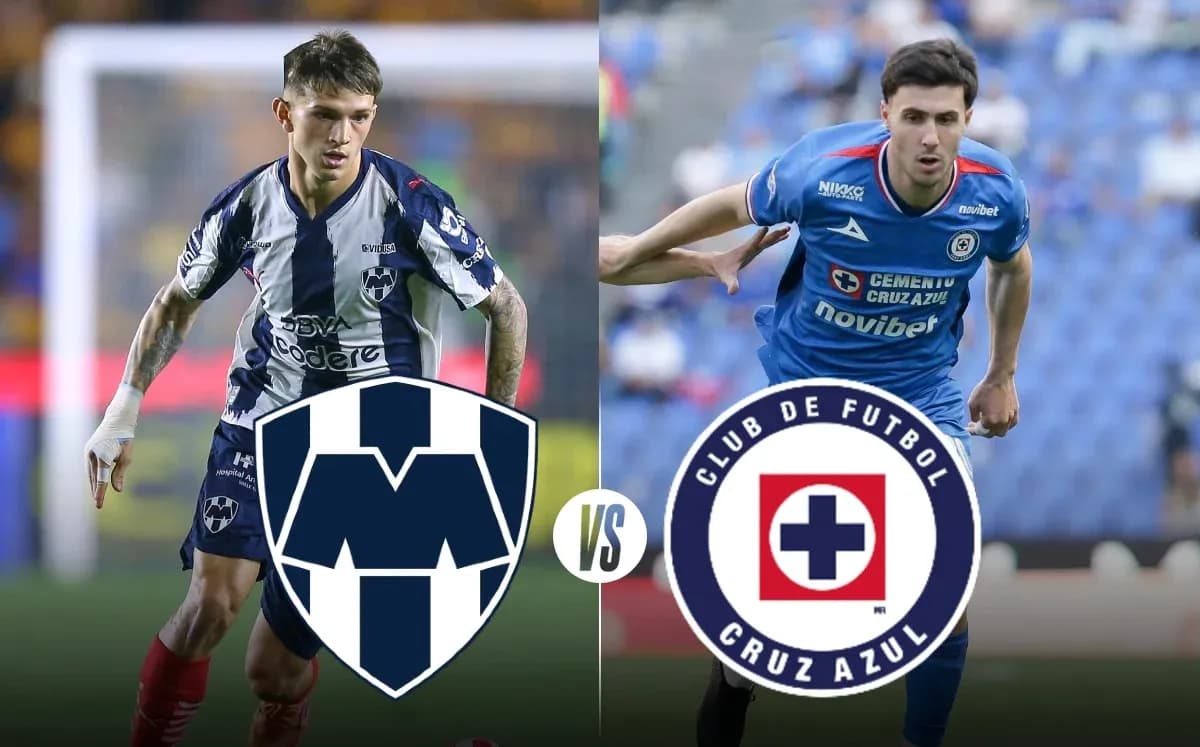 Monterrey vs Cruz Azul players during Liga MX match