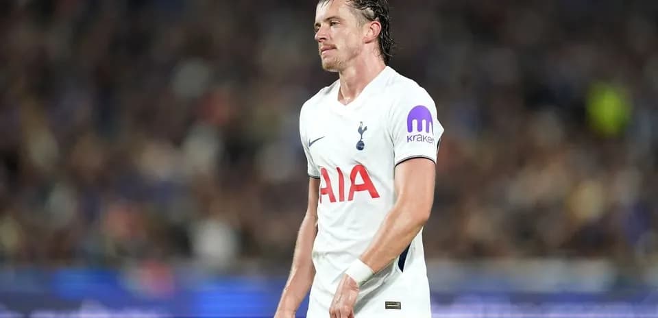 Tottenham player walking on the pitch during match