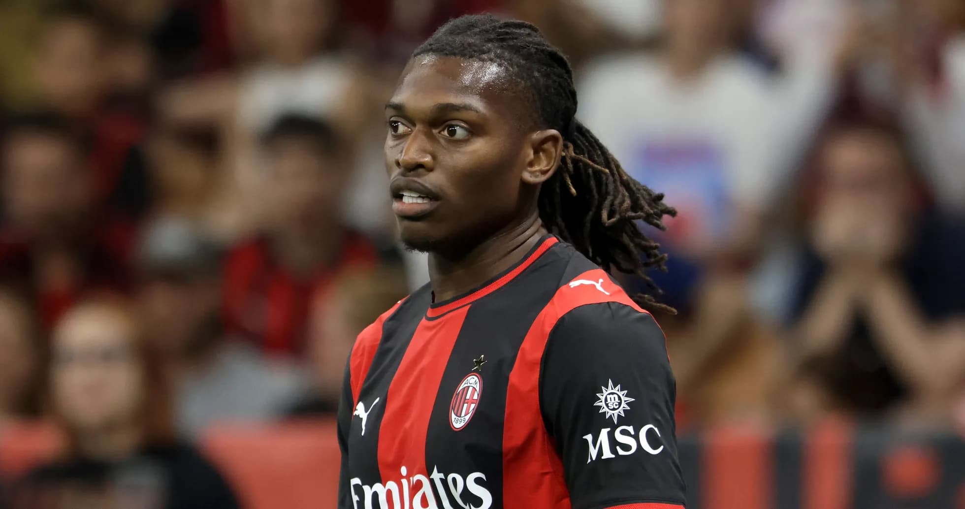 AC Milan player during a match at stadium