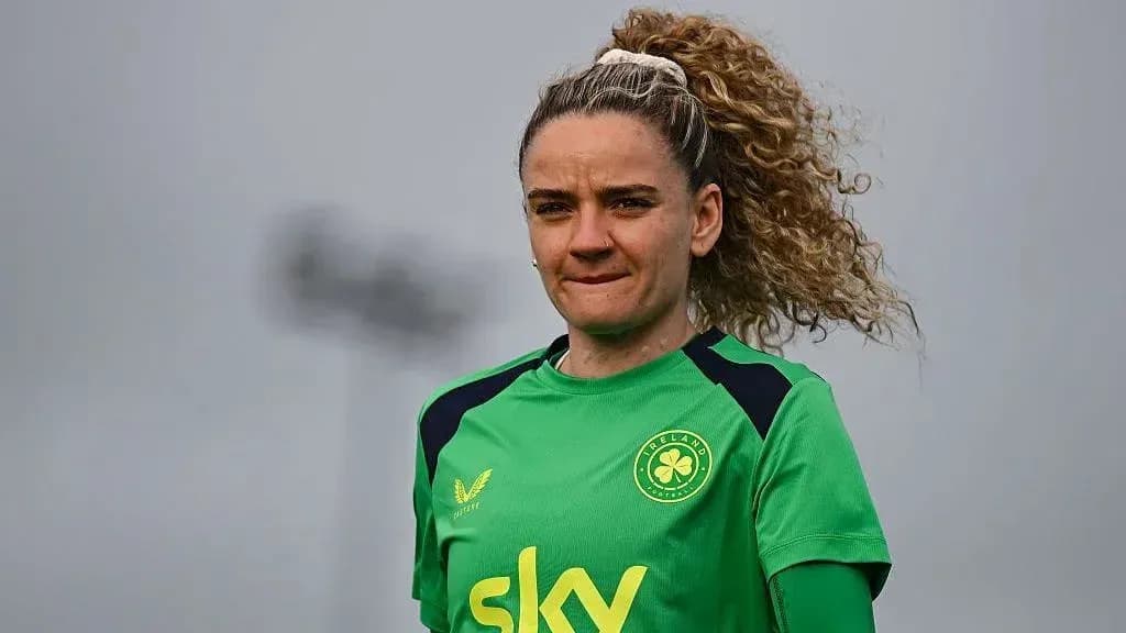 Goalkeeper in green kit during training session
