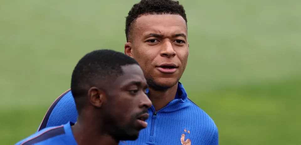 Two players training together on the pitch