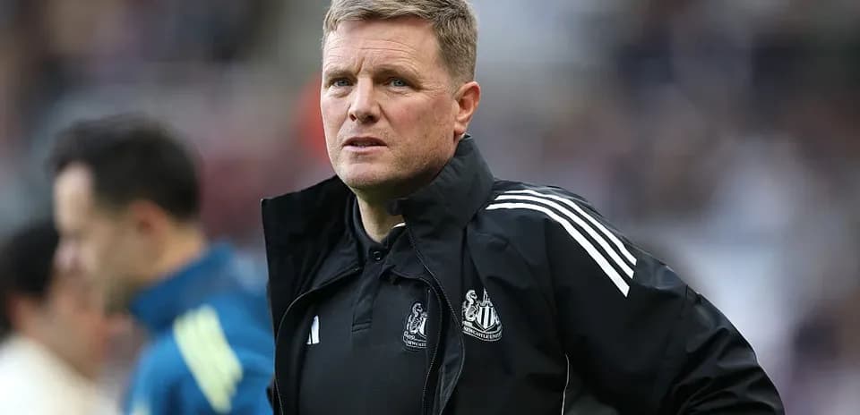 Newcastle United manager observing the match
