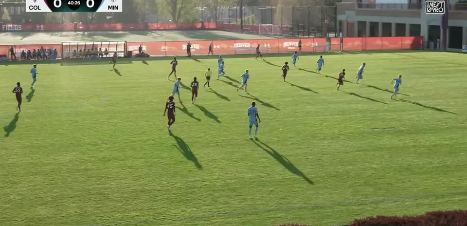Players in action during Minnesota United II match
