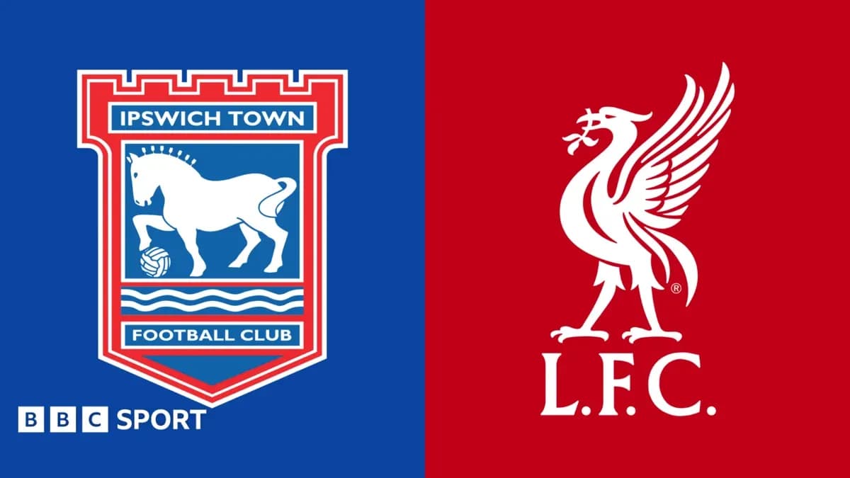 Logos of Ipswich Town and Liverpool FC side by side