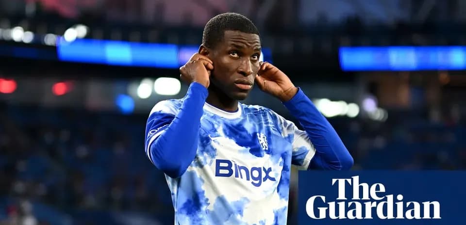 Player adjusting his earphones before the match