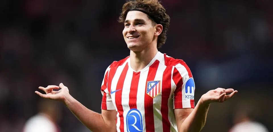 Atletico Madrid player celebrating during match