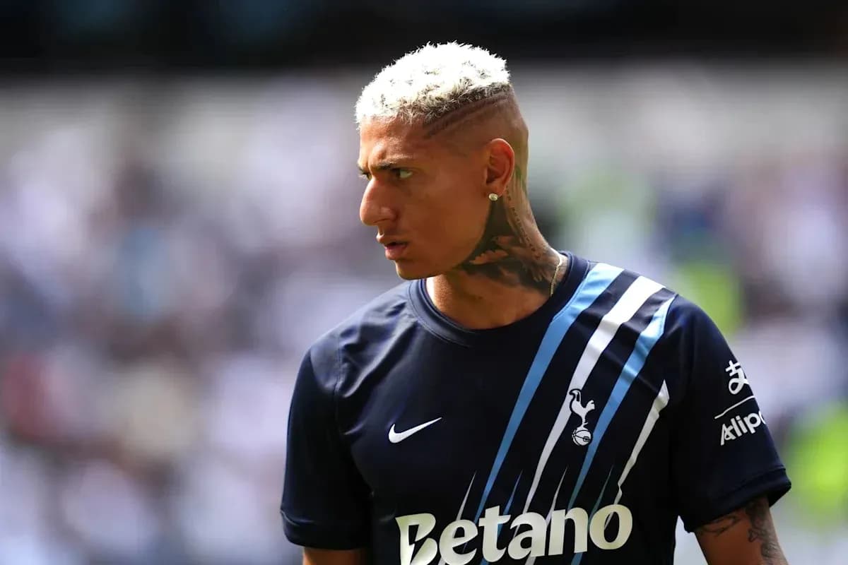 Player in Tottenham kit during match warm-up
