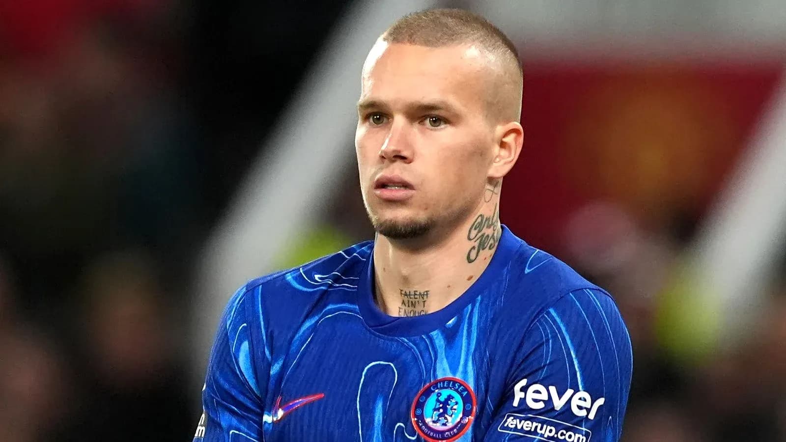 Player in Chelsea kit during a match