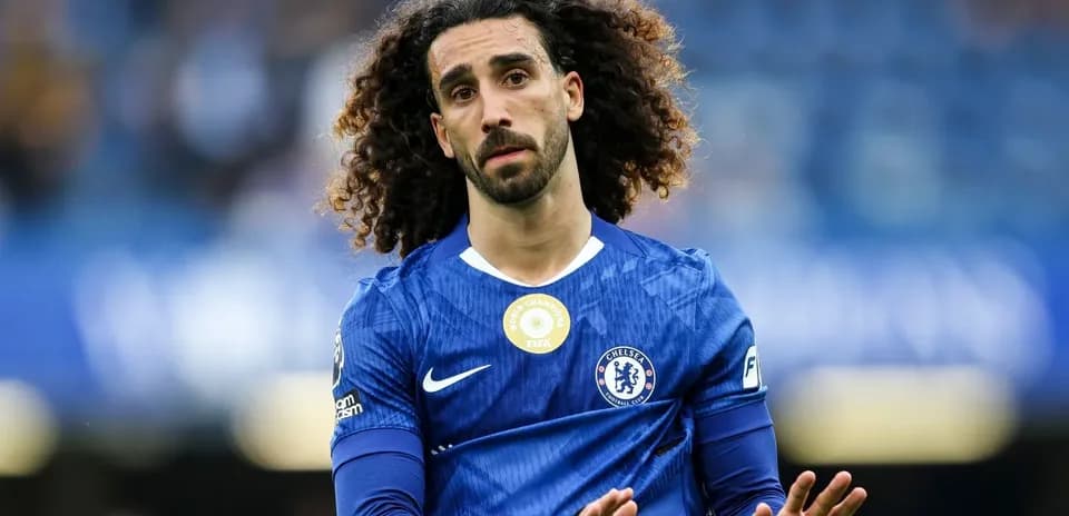 Player wearing Chelsea kit during match