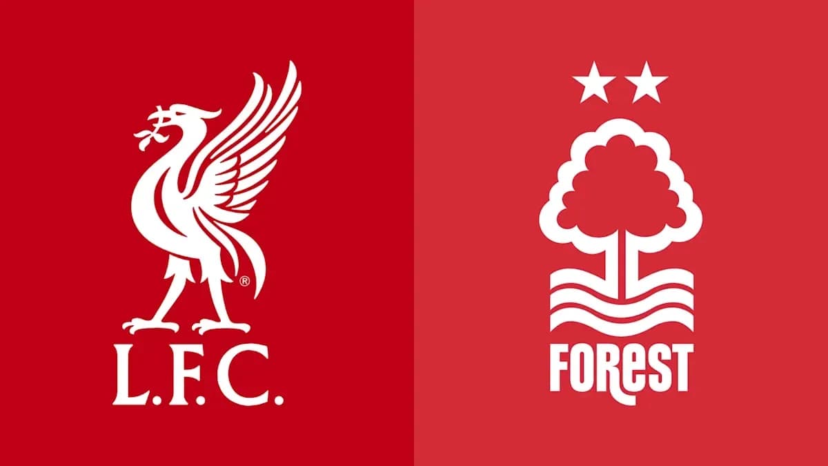Logos of Liverpool FC and Nottingham Forest