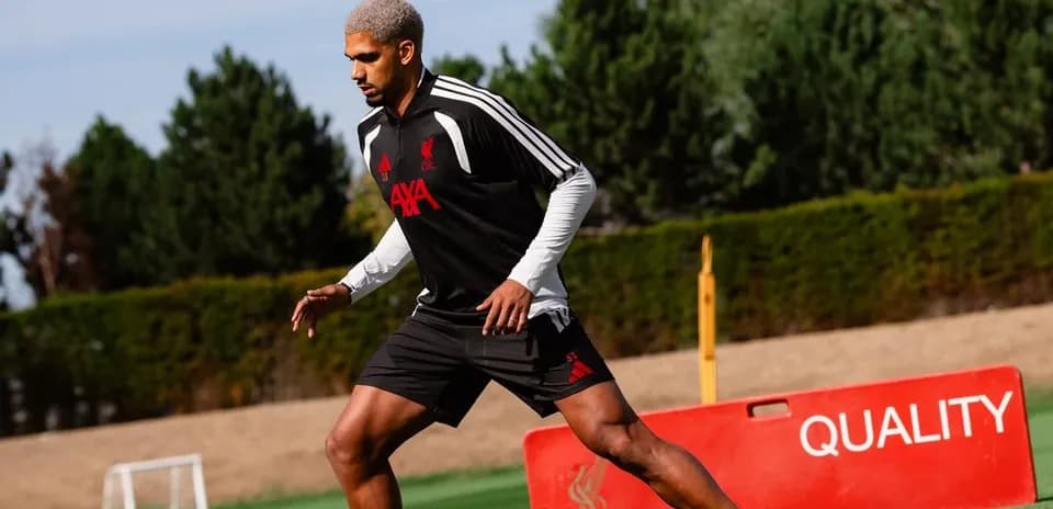 Player training at Liverpool FC training ground