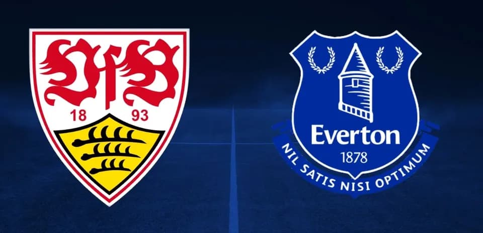 Stuttgart and Everton club logos side by side