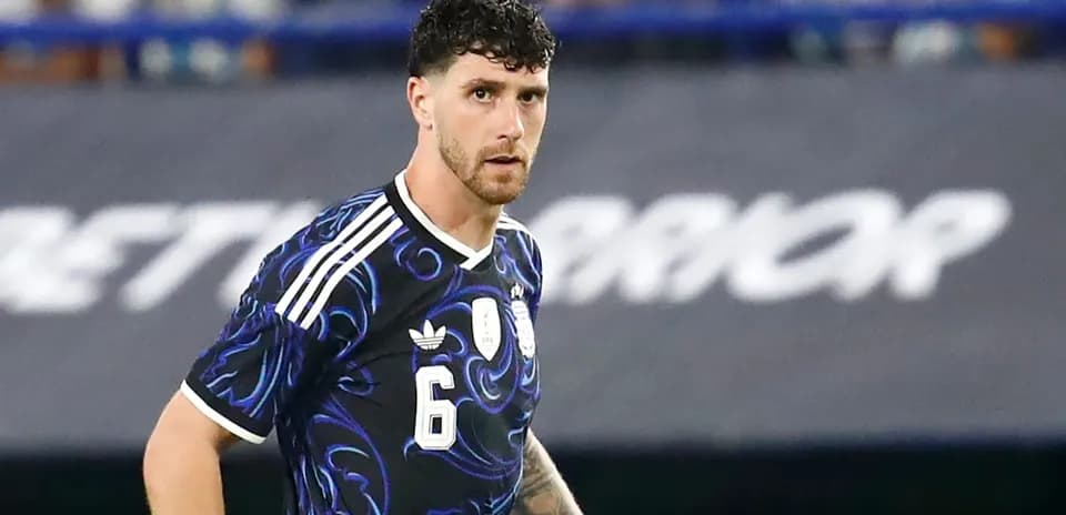 Player wearing Argentina jersey during a match