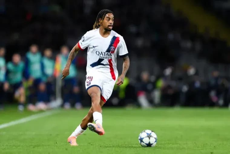 Player dribbling the ball during a match
