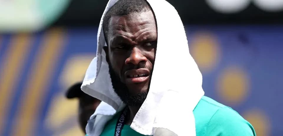 Athlete wearing a towel during training session