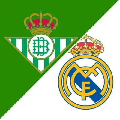 Logos of Real Betis and Real Madrid merged