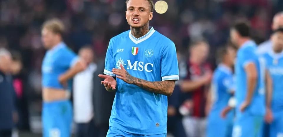 Player gesturing on the field during a match