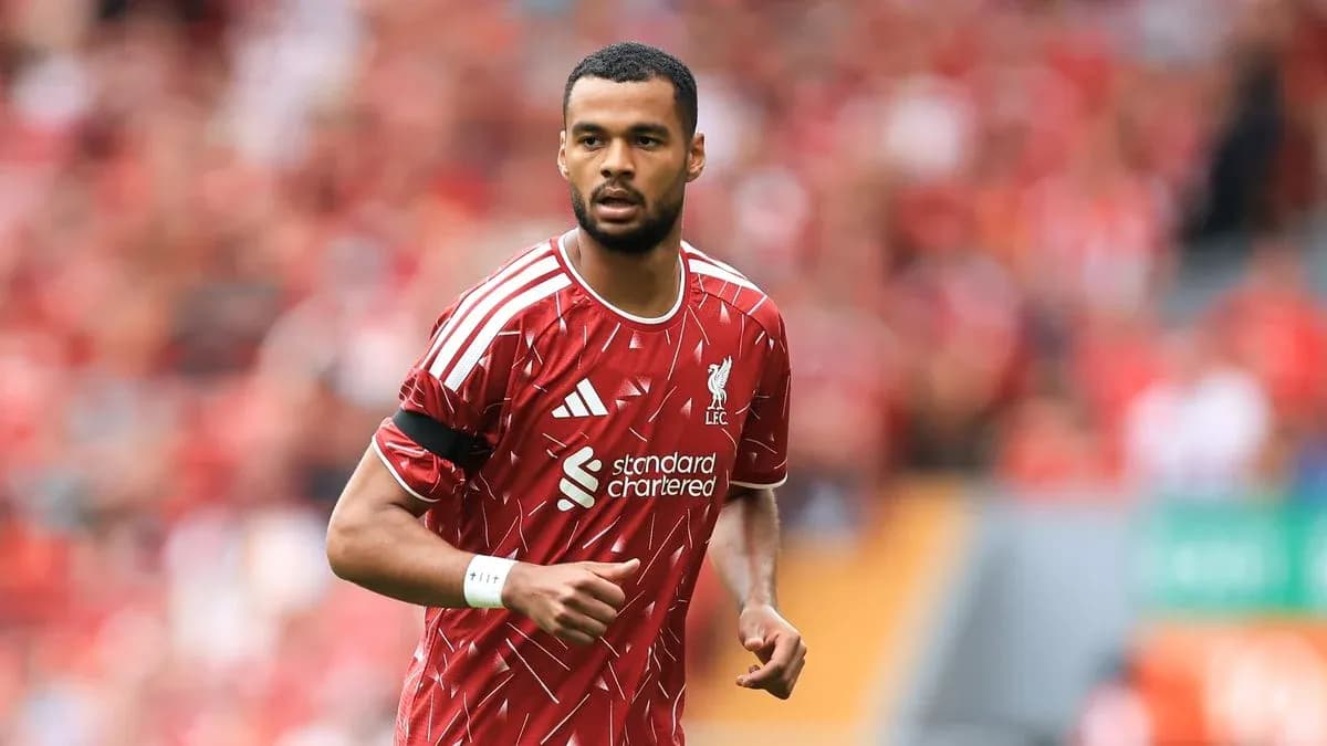 Player wearing Liverpool jersey during match