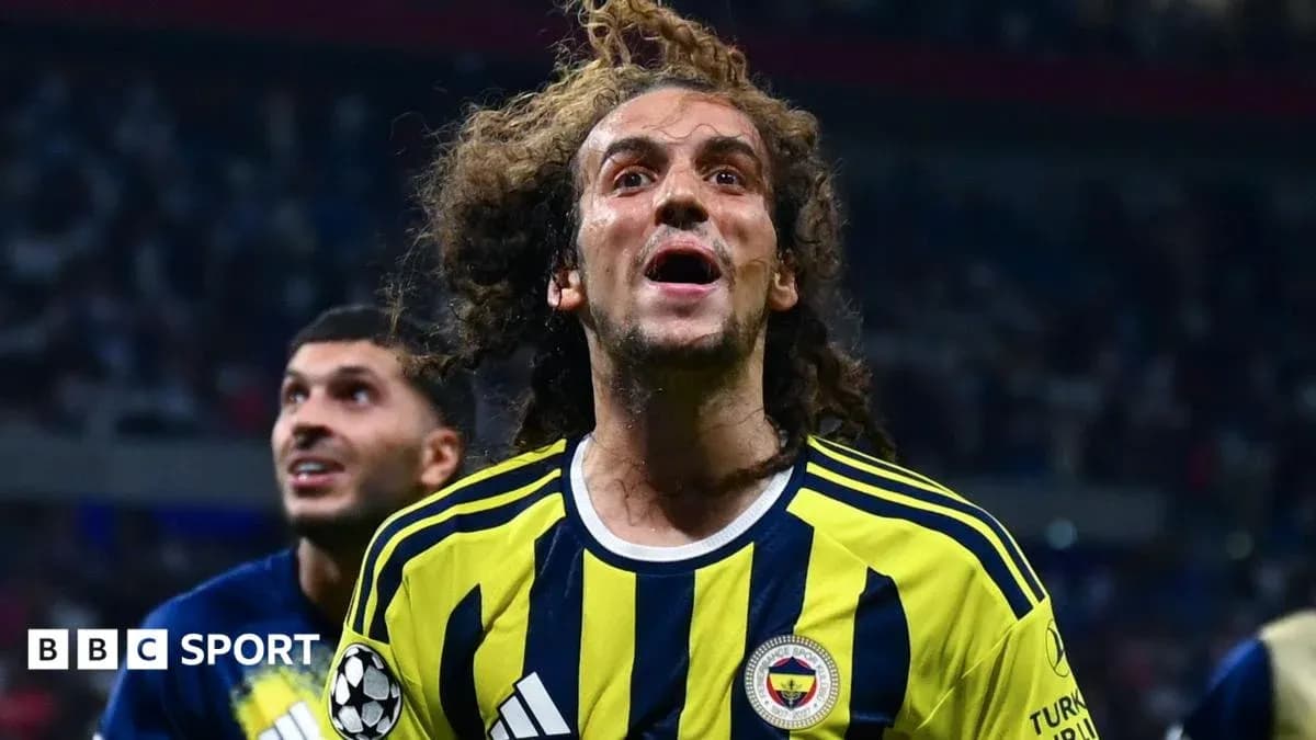 Fenerbahçe player celebrating during a match
