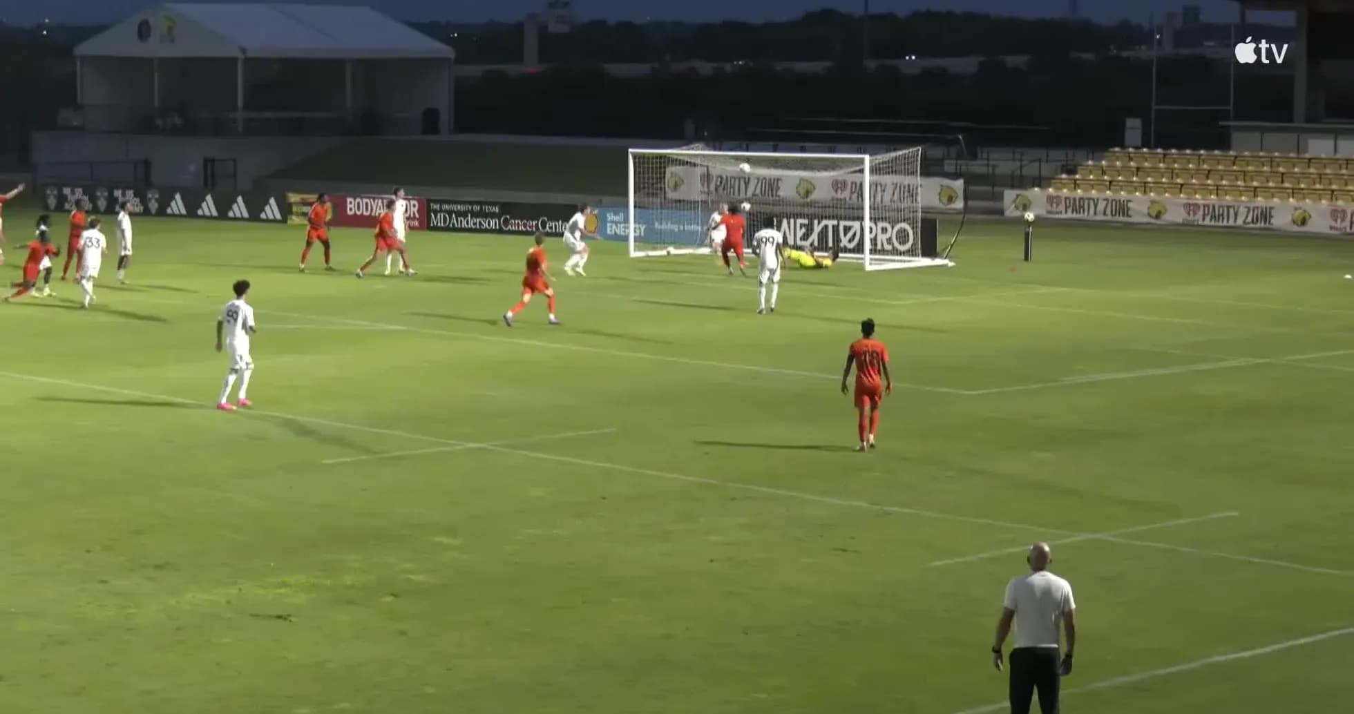 St. Louis City II players attacking the goal