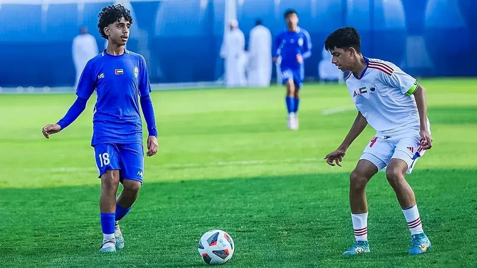 Ittihad Kalba U23 player in action on field