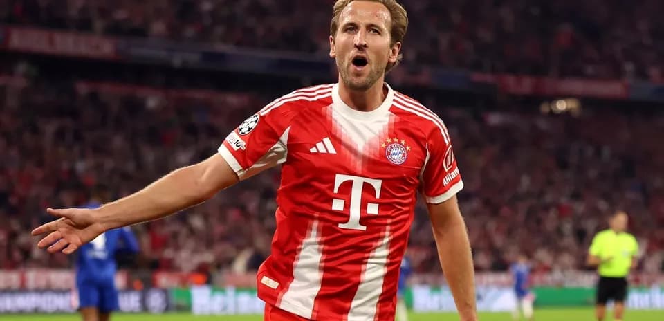 Player celebrating goal during UEFA Champions League match