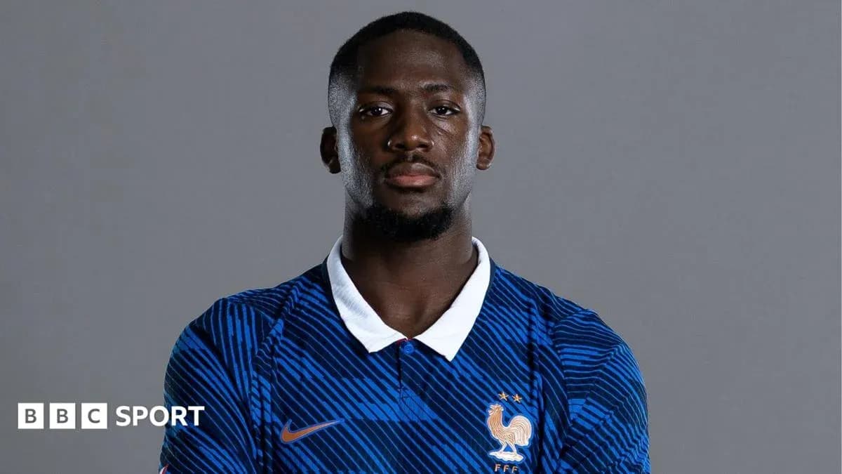 Player in blue France national team jersey