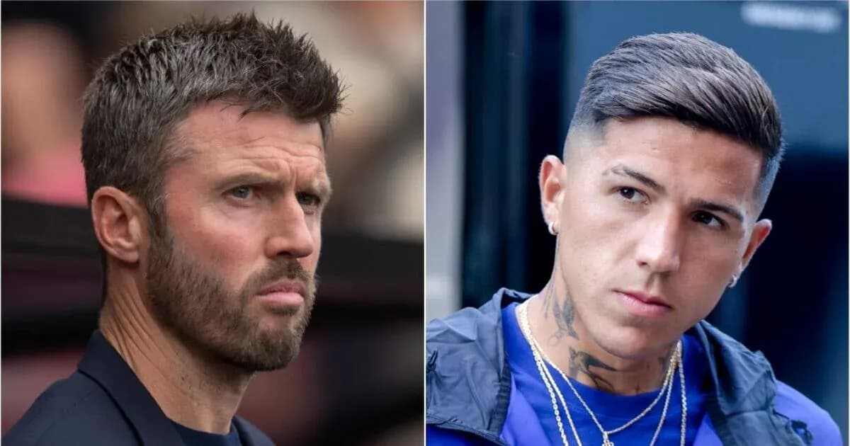 Two men with distinct hairstyles facing camera