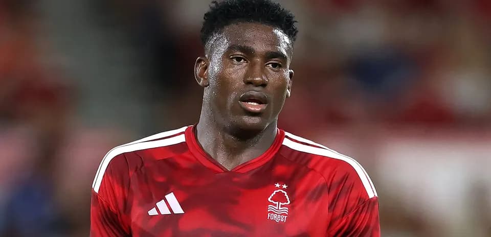 Player in Nottingham Forest kit during match