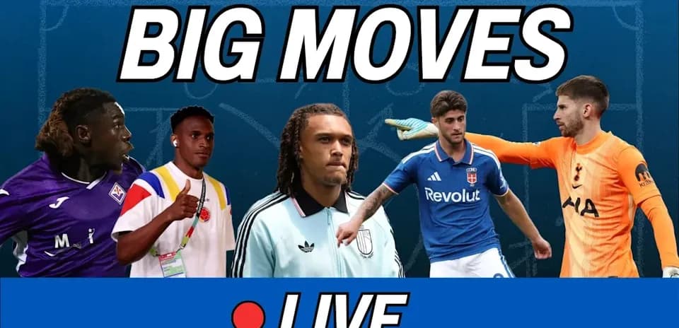 Players featured in transfer news segment graphic