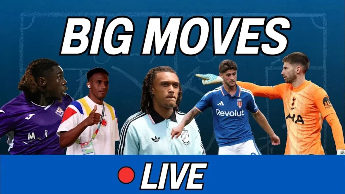 Players featured in transfer news segment graphic