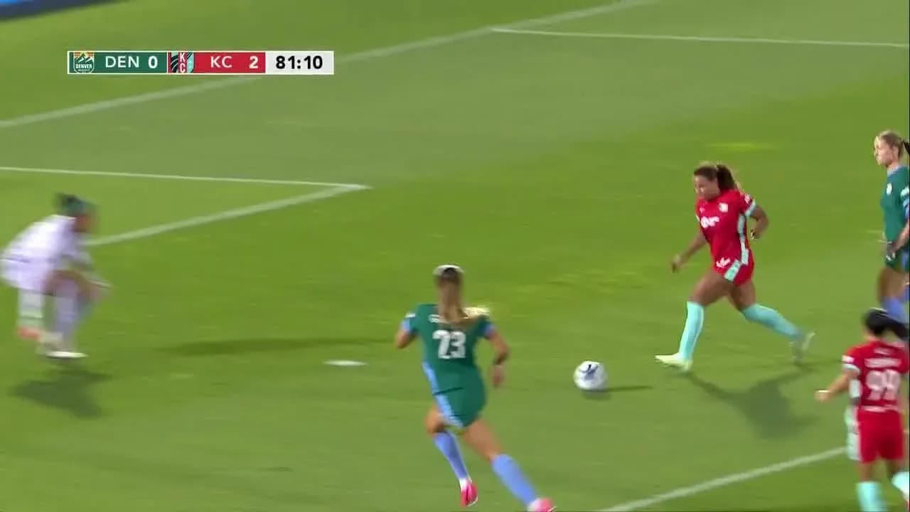 Kansas City player advancing with the ball