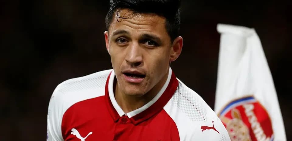 Player wearing Arsenal jersey during a match