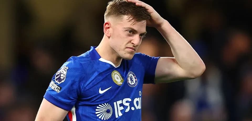 Chelsea player looking frustrated during a match
