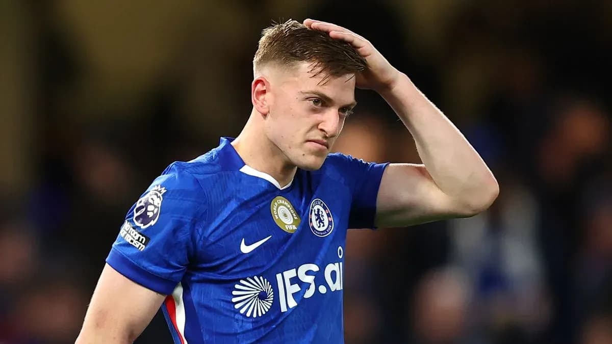 Chelsea player looking frustrated during a match