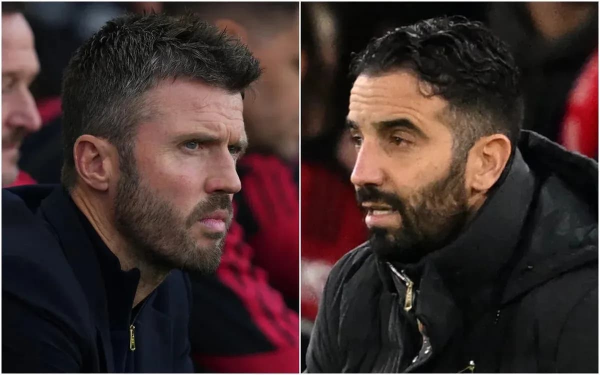 Two football managers discussing during match