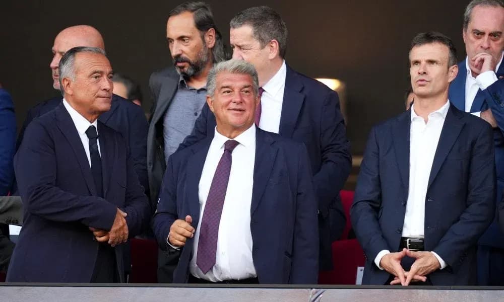 Group of officials in stadium executive box