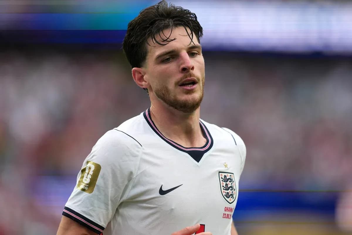 Player wearing England jersey during match