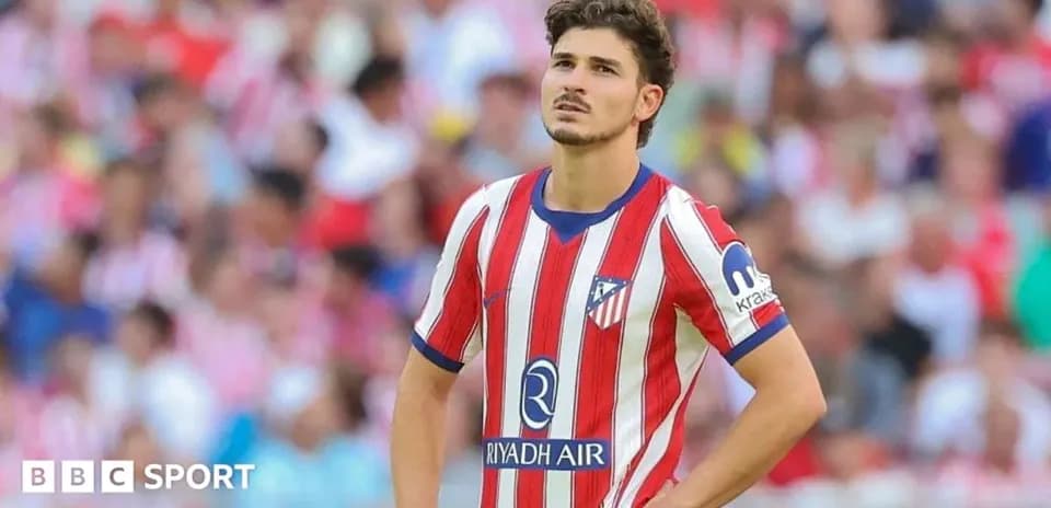 Atletico Madrid player on field during match