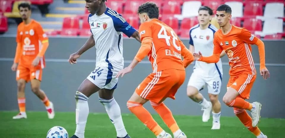 Dibba Al Fujairah U23 players in action