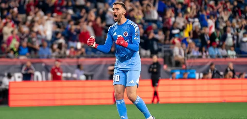 Goalkeeper celebrating during Connecticut FC match