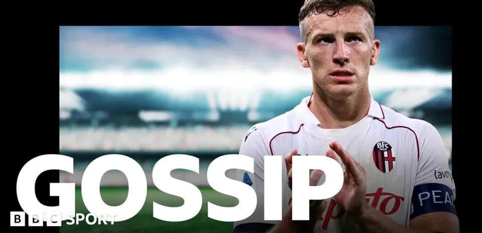 Player in Bologna FC kit with stadium background