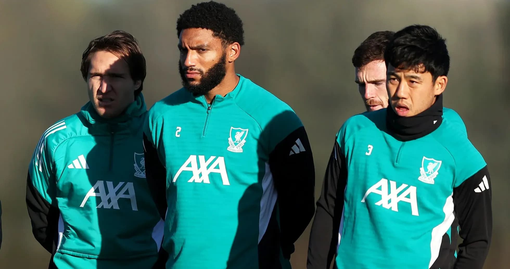 Players in training gear during practice session