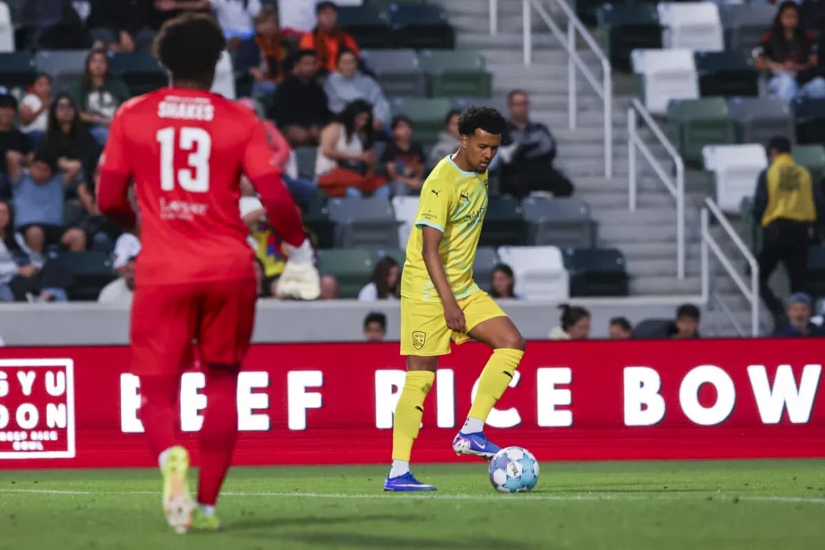 New Mexico United player during USL Championship match