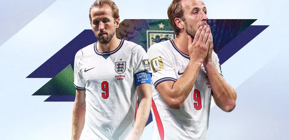 Harry Kane in England kit during a match