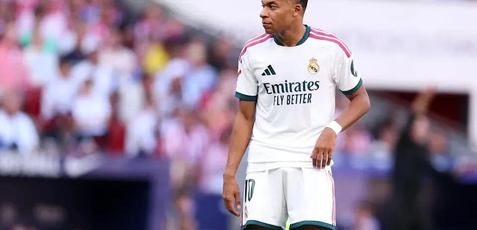 Player in Real Madrid kit during match