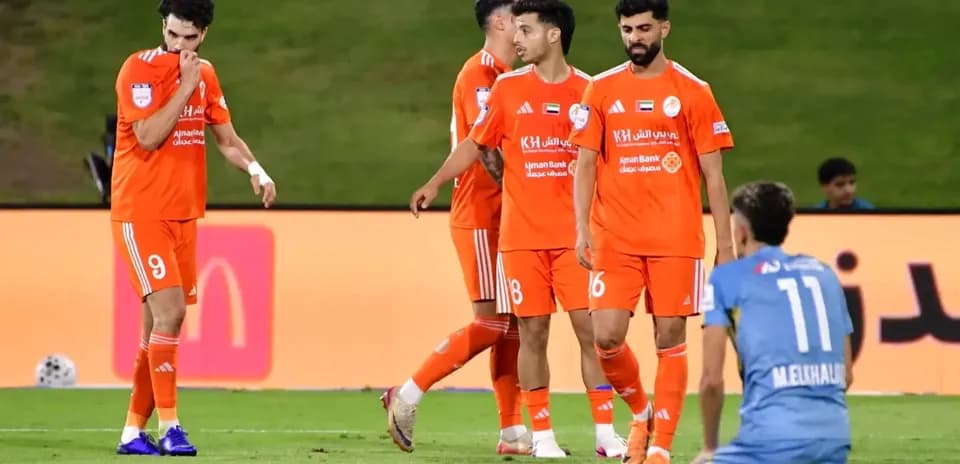 Dibba Al Fujairah U23 players celebrating a goal