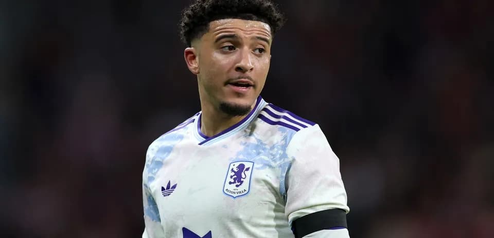 Player in Aston Villa kit during match