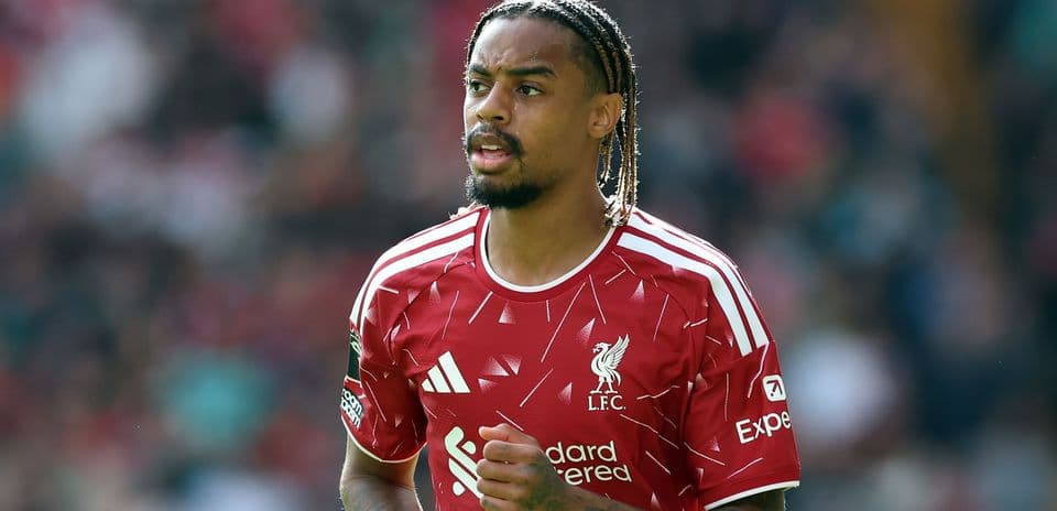 Liverpool player on the pitch during match