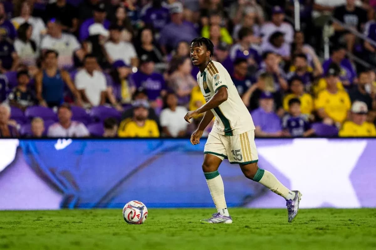 Atlanta United player on the field during match